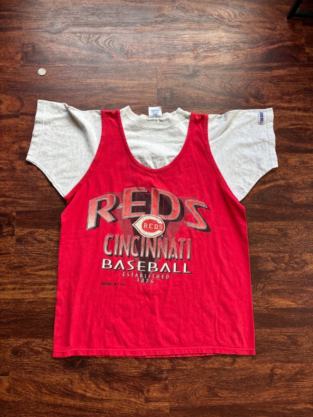 Vintage Cincinnati Reds Tank Top Style T-Shirt